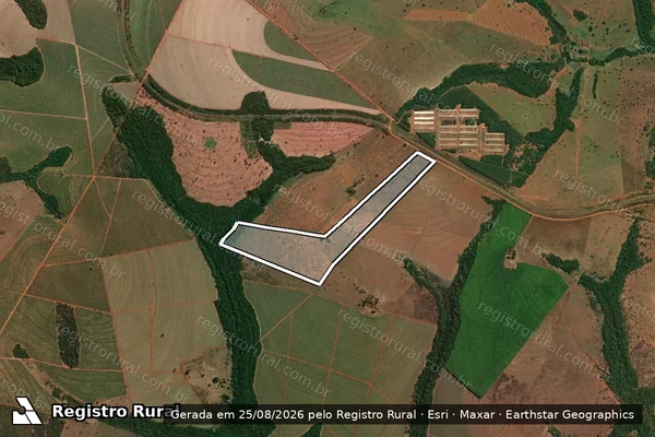 Imagem de satélite de Estância Bom Jesus - Parte 1 em Aparecida do Taboado - MS
