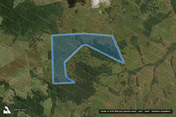 Imagem de satélite de Fazenda Carlinda - Matrícula 45513 - Área 01 em Paranaíba - MS