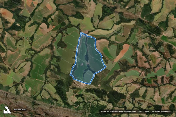 Imagem de satélite de Fazenda Pirapetinga - Parte 1 em Araxá - MG