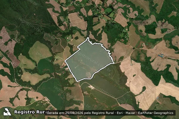 Imagem de satélite de FAZENDA SAO JOSÉ - Parcela 1 em Castro - PR
