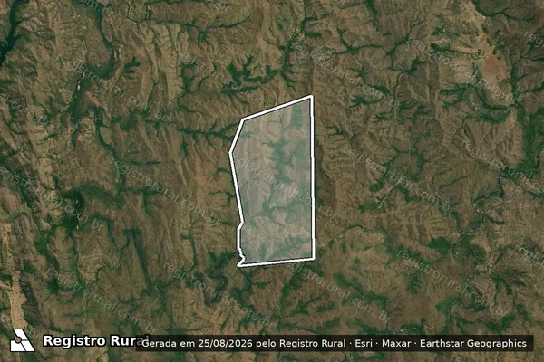 Imagem de satélite de FAZENDA BEIRA DO SAO FELIX - Parte 1 em Cavalcante - GO