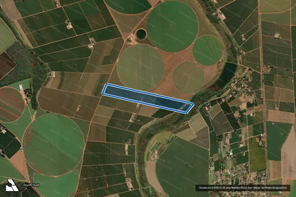 Imagem de satélite de Fazenda Conquista - Parcela 1 em Araguari - MG