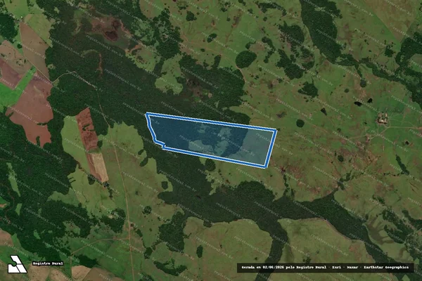 Imagem de satélite de FAZENDA ESMERALDA III - Parcela 1 em Garruchos - RS
