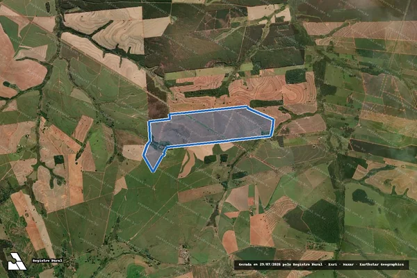 Imagem de satélite de Fazenda Santa Catarina I - Parte 1 em Getulina - SP