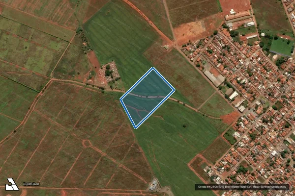 Imagem de satélite de FAZENDA DESCOBERTO OU GRAMA - GLEBA 04 em Terezópolis de Goiás - GO