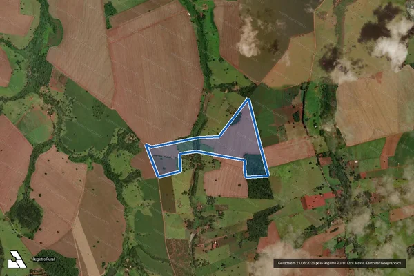 Imagem de satélite de Fazenda Paciência - Gleba A em Santa Rosa de Goiás - GO