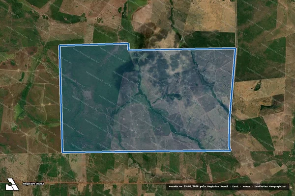 Imagem de satélite de FAZENDA ARIZONA - Parte 1 em Santa Rita do Tocantins - TO