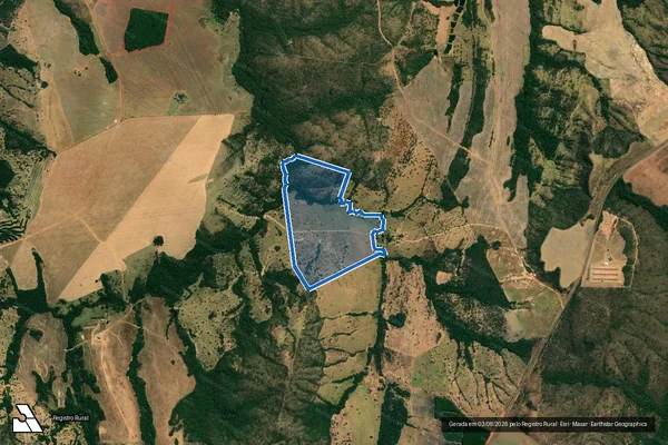Imagem de satélite de Fazenda Tamburil - Parte 2 em Ipameri - GO