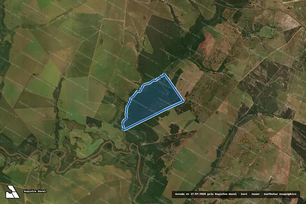 Imagem de satélite de Fazenda Paraíso - Gleba B - Parte 1 em Juti - MS
