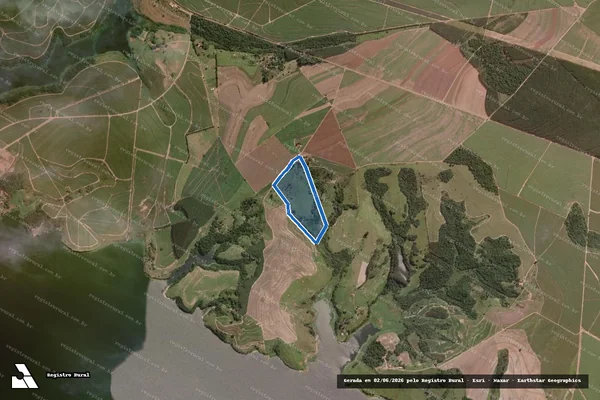 Imagem de satélite de Fazenda São Pedro das Contendas - 06 em Mineiros do Tietê - SP