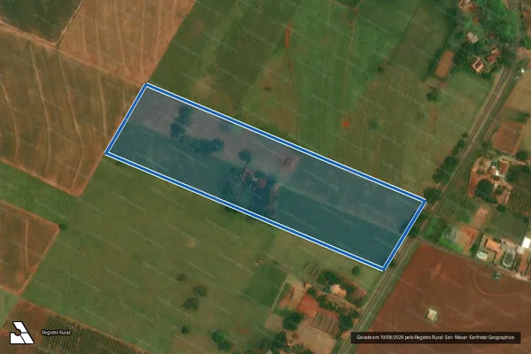 Imagem de satélite de LOTE RURAL N° 626 - Parte 1 em São Jorge do Patrocínio - PR