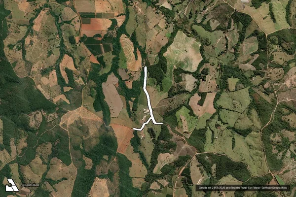 Imagem de satélite de Fazenda Folhados e São José dos Talhados - Parte 4 em Patrocínio - MG