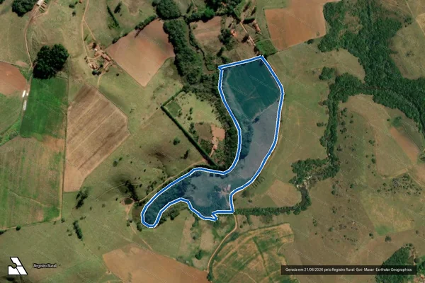 Imagem de satélite de CATANDUVA OU RIO PARDO - Parcela 1 em Santa Rita de Caldas - MG