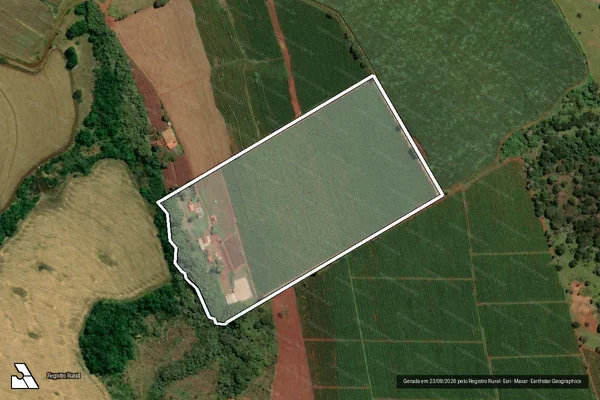 Imagem de satélite de Sítio Santo Antonio - Parte 1 em São Tomás de Aquino - MG