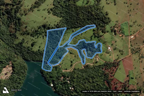 Imagem de satélite de Fazenda Fundao - AREA 12 em Araguari - MG