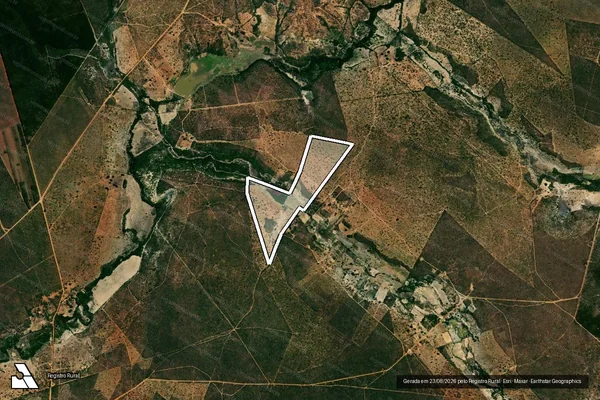 Imagem de satélite de FAZENDA SANTO ANTÔNIO DO CARAÍBA - 001 em Grão Mogol - MG
