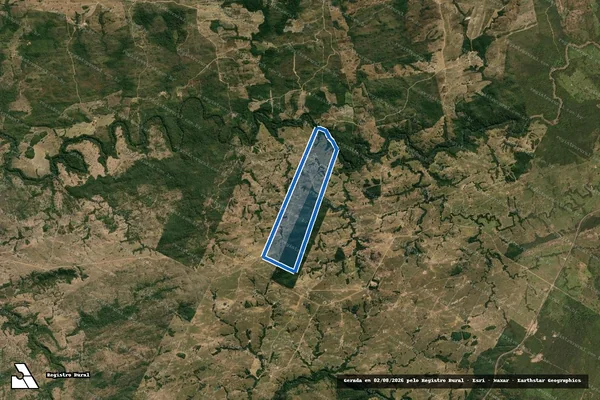 Imagem de satélite de FAZENDA LIBERDADE - Mat. 1130 em Nova Brasilândia - MT