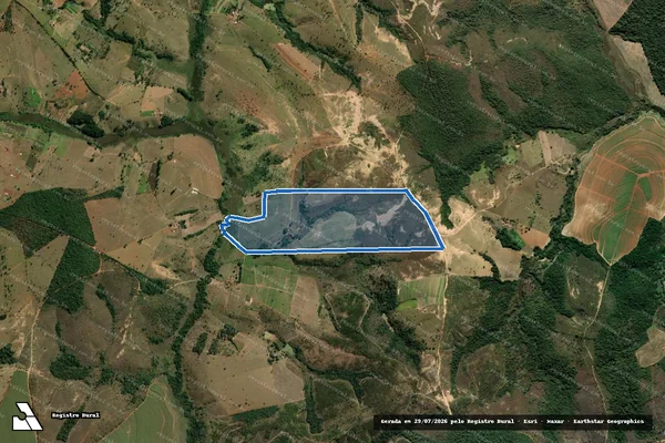 Imagem de satélite de FAZENDA DO BOM JARDIM - Parte 1 em Luz - MG