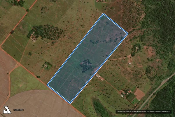 Imagem de satélite de LOTE 03 - PROJETO DE ASSENTAMENTO JOSÉ DOS ANJOS - Parte 1 em Uberlândia - MG