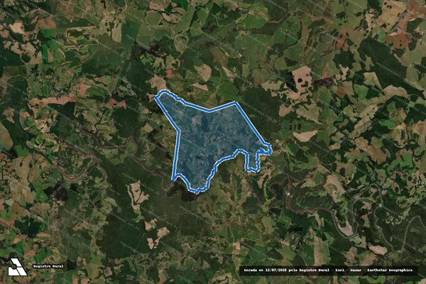 Imagem de satélite de Projeto de Assentamento Nova Terra - Perimetro Total em Honório Serpa - PR