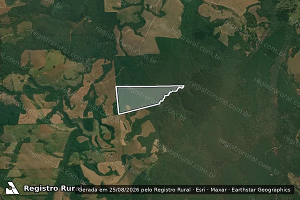 Imagem de satélite de Sitio Szeremeta - Parte 1 em Tibagi - PR