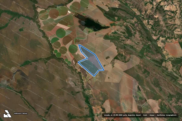 Imagem de satélite de Fazenda Moirão e Boa Vista ou Jaó em Cabeceiras - GO