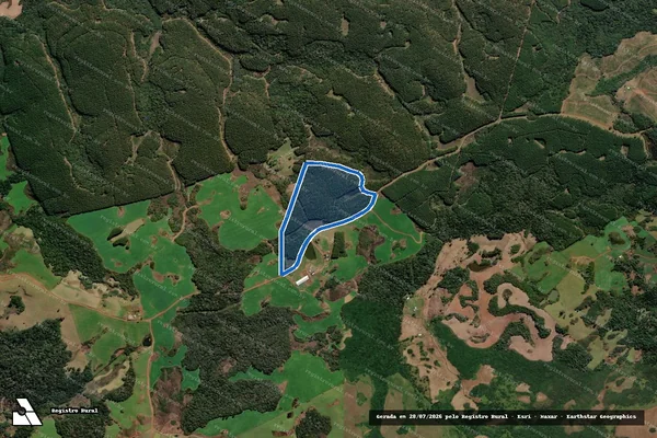 Imagem de satélite de FAZENDA BURITI - Lote B-REMANESC em Curitibanos - SC