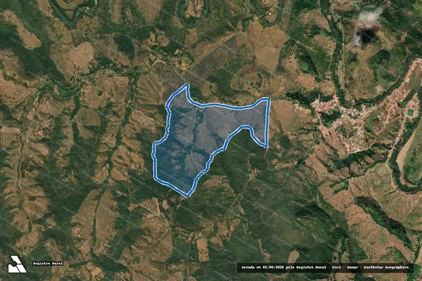 Imagem de satélite de "Fazenda da Vista Alegre" e "Vista Alegre" - Parte 2 em São Pedro do Suaçuí - MG