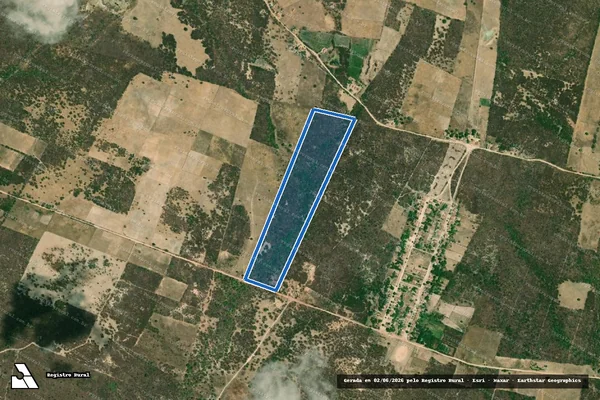 Imagem de satélite de Projeto de Assentamento Santa Maria  ? lote 188 - Parte 1 em Ipanguaçu - RN