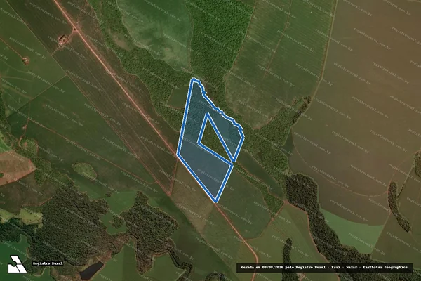 Imagem de satélite de Fazenda Jaqueline - GLEBA B1 em Aral Moreira - MS
