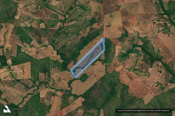 Imagem de satélite de Lote 152 ? Projeto de Assentamento São Salvador (Gleba 02) - Lote 152 ? P.A. São Salvador em Minaçu - GO