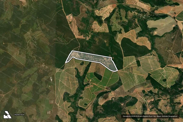 Imagem de satélite de Fazenda Rio Verde e Três Barras lugar denominado Alegre e Sucurizinho em Mineiros - GO