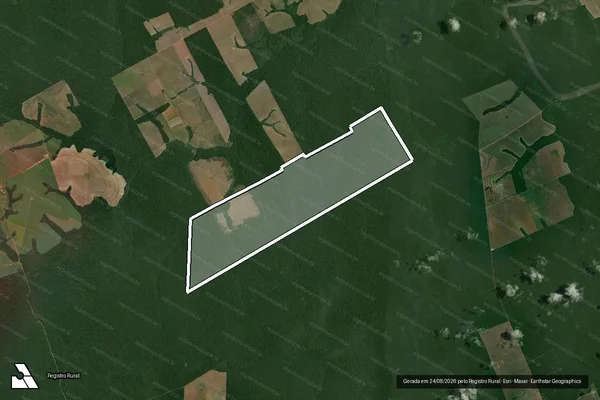 Imagem de satélite de Fazenda Nossa Senhora Aparecida em Juara - MT