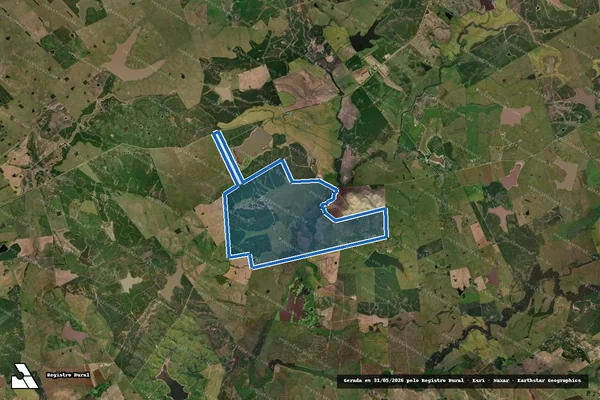 Imagem de satélite de Estância Capela - Parte 1 em Bagé - RS