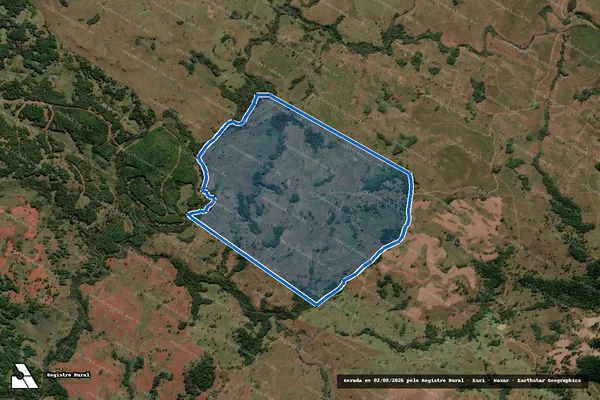 Imagem de satélite de FAZENDA PELOTINHAS - Matrícula 18642 em Painel - SC