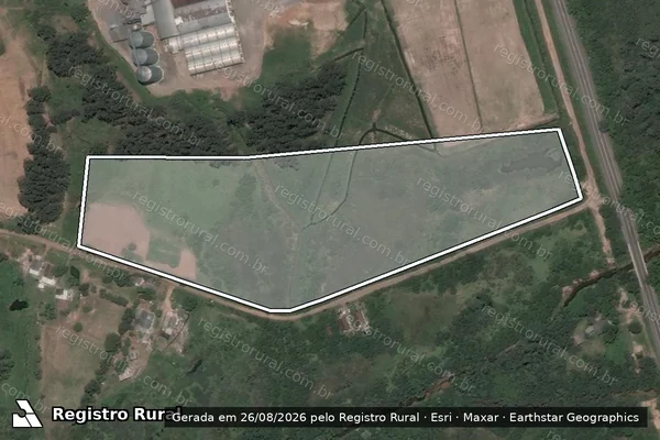 Imagem de satélite de Gleba 02 em Santa Maria - RS