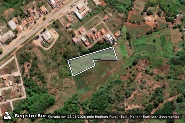 Imagem de satélite de CRAIBEIRA E JUNCO - LOTE 5A10(JORGE FERREIRA DE SOUSA) em Sumé - PB