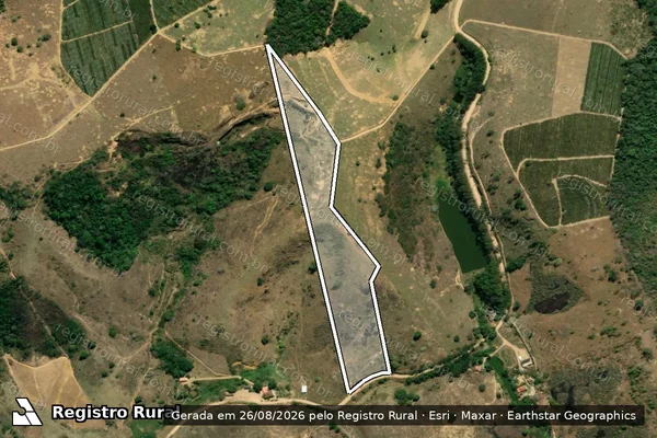 Imagem de satélite de Fazenda Jovelina - Gleba E em Vila Pavão - ES