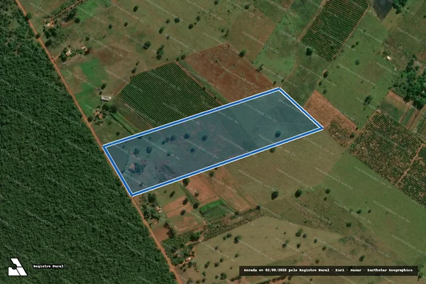 Imagem de satélite de Projeto de Assentamento Areia Branca - Lote 19 em Panorama - SP
