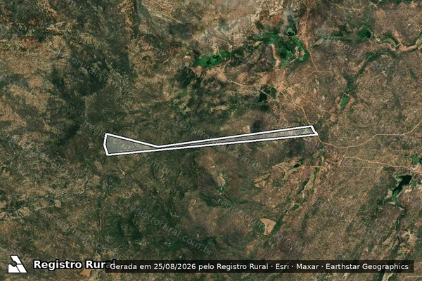 Imagem de satélite de BOA ESPERANÇA - Parte 1 em Ipueira - RN