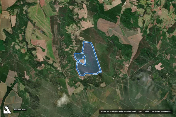 Imagem de satélite de Fazenda Maeda - GLEBA C em Itapeva - SP