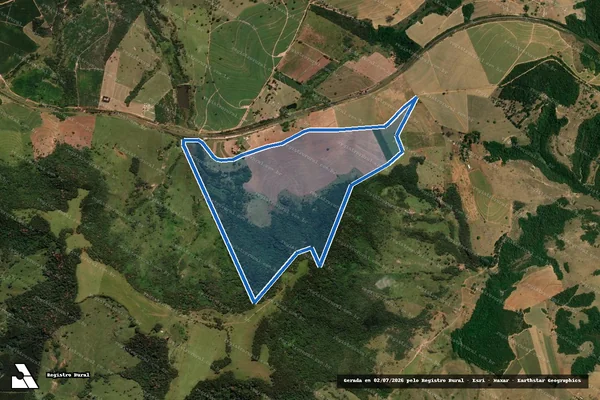 Imagem de satélite de Fazenda Pedra Branca 2 em Rio Claro - SP