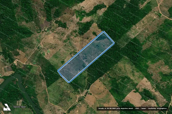 Imagem de satélite de PROJETO DE ASSENTAMENTO PALMARES ? LOTE 411 - Parte 1 em Parauapebas - PA