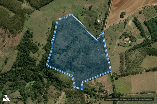 Imagem de satélite de Sítio Oliveira - Gleba A em Rio Claro - SP