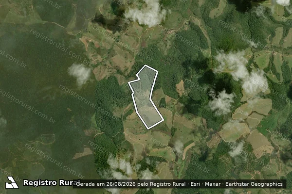 Imagem de satélite de Rancho J.H. - Parcela 1 em Itamaraju - BA