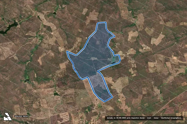 Imagem de satélite de LOTE 1510 - SITIO QUEIMADA DE DENTRO - Parte 1 em Campos Sales - CE