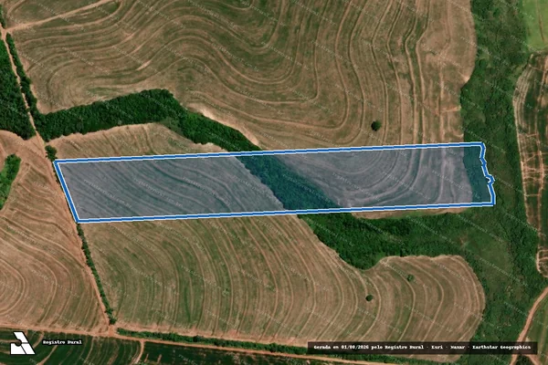 Imagem de satélite de Lote nº. 201-A, encravado na Gleba Atlântida, Bairro Jangada - Única em Iporã - PR