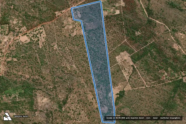 Imagem de satélite de Fazenda Cajuí - PARTE 01 em Valença do Piauí - PI