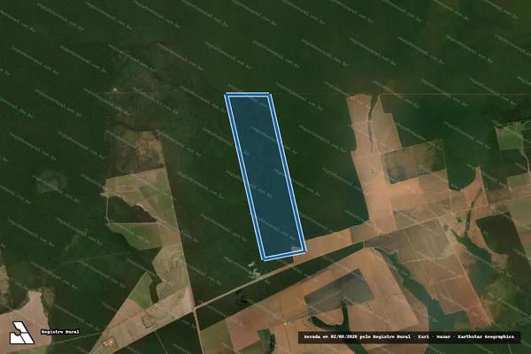 Imagem de satélite de FAZENDA VÓ JOVITA - Parte 1 em Gaúcha do Norte - MT