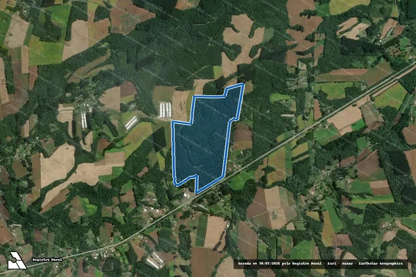 Imagem de satélite de FAZENDA RIO DA ESTIVA I - Matrícula 123 em Itaiópolis - SC